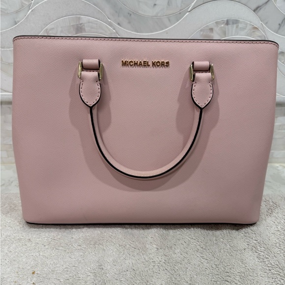 EUC - Michael Kors Blush Pink Satchel - Picture 1 of 7